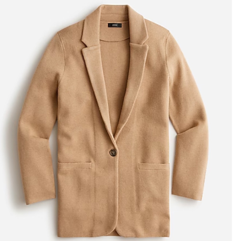 Cecile relaxed sweater-blazer Tan size XL New with tags